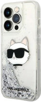 Панель Karl Lagerfeld Glitter Choupette Head для Apple iPhone 14 Pro Max Silver (3666339086954) - зображення 1
