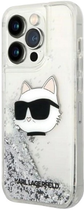 Панель Karl Lagerfeld Glitter Choupette Head для Apple iPhone 14 Pro Max Silver (3666339086954)