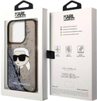 Панель Karl Lagerfeld Glitter Karl Head для Apple iPhone 14 Pro Max Black (3666339086831) - зображення 3