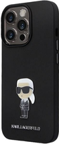 Панель Karl Lagerfeld Silicone Ikonik Metal Pin для Apple iPhone 14 Pro Max Black (3666339165987) - зображення 2
