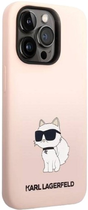 Etui Karl Lagerfeld Silicone Choupette do Apple iPhone 14 Pro Max Pink (3666339086718) - obraz 3