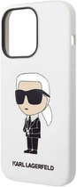 Etui Karl Lagerfeld Silicone Ikonik do Apple iPhone 14 Pro Max White (3666339086633) - obraz 4