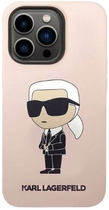 Панель Karl Lagerfeld Silicone Ikonik для Apple iPhone 14 Pro Max Pink (3666339098643) - зображення 3
