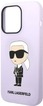 Etui Karl Lagerfeld Silicone Ikonik do Apple iPhone 14 Pro Max Purple (3666339086671) - obraz 4