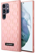 Etui Karl Lagerfeld 3D Monogram do Samsung Galaxy S23 Ultra Pink (3666339117993) - obraz 1