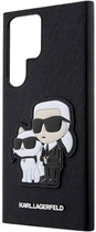 Etui Karl Lagerfeld Saffiano Karl&Choupette do Samsung Galaxy S23 Ultra Black (3666339114749) - obraz 3