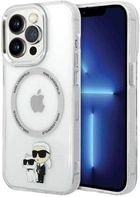 Etui Karl Lagerfeld Iconic Karl&Choupette Magsafe do Apple iPhone 13 Pro Transparent (3666339126346) - obraz 1