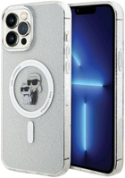 Etui Karl Lagerfeld Karl&Choupette Glitter MagSafe do Apple iPhone 13 Pro Max Transparent (3666339162702) - obraz 1