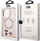 Etui Karl Lagerfeld Karl&Choupette Aluminium Magsafe do Apple iPhone 14 Pro Pink (3666339087340) - obraz 3