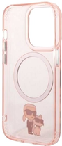 Etui Karl Lagerfeld Iconic Karl&Choupette Magsafe do Apple iPhone 14 Pro Pink (3666339087586) - obraz 2