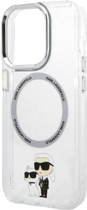 Etui Karl Lagerfeld Iconic Karl&Choupette Magsafe do Apple iPhone 14 Pro Transparent (3666339087623) - obraz 3