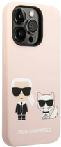 Etui Karl Lagerfeld Silicone Karl&Choupette Magsafe do Apple iPhone 14 Pro Light Pink (3666339078133) - obraz 3
