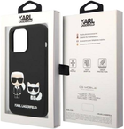 Etui Karl Lagerfeld Liquid Silicone Karl&Choupette Magsafe do Apple iPhone 14 Pro Black (3666339087548) - obraz 3