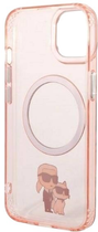 Панель Karl Lagerfeld Iconic Karl&Choupette Magsafe для Apple iPhone 14 Plus Pink 93666339087579) - зображення 2