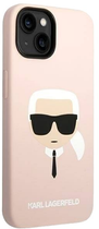 Панель Karl Lagerfeld Silicone Karl Head Magsafe для Apple iPhone 14 Plus Light Pink (3666339078041) - зображення 3