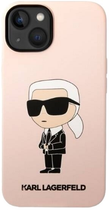 Etui Karl Lagerfeld Silicone Ikonik Magsafe do Apple iPhone 14 Plus Pink (3666339087654) - obraz 2