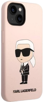 Etui Karl Lagerfeld Silicone Ikonik Magsafe do Apple iPhone 14 Plus Pink (3666339087654) - obraz 3