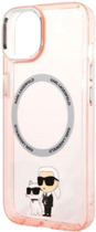 Панель Karl Lagerfeld Iconic Karl&Choupette Magsafe для Apple iPhone 14 Pink (3666339087562) - зображення 2