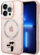 Etui Karl Lagerfeld Iconic Karl&Choupette Magsafe do Apple iPhone 14 Pro Max Pink (3666339087593) - obraz 2
