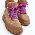 Жіночі зимові черевики високі Ralotta 37 Коричневі (5905677013887) - зображення 7