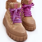 Жіночі зимові черевики високі Ralotta 38 Коричневі (5905677013894) - зображення 7