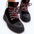 Жіночі зимові черевики високі Ralotta 39 Чорні (5905677013849) - зображення 5