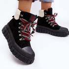 Жіночі зимові черевики високі Ralotta 40 Чорні (5905677013856) - зображення 4