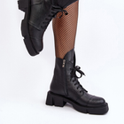 Жіночі черевики високі Zazoo 976A 37 Чорні (5905677981773) - зображення 3
