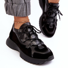Sneakersy damskie na platformie do kostki Zazoo M01/2 40 Czarne (5905677958263) - obraz 7