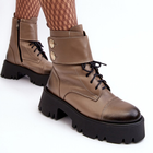 Жіночі черевики високі Lemar Anceria 38 Бежеві (5905677962475) - зображення 5