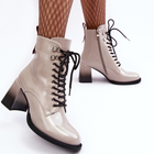 Жіночі зимові черевики високі S.Barski D&A MR870-06 38 Світло-сірі (5905677949612) - зображення 6