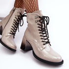 Жіночі зимові черевики високі S.Barski D&A MR870-06 39 Світло-сірі (5905677949605) - зображення 4