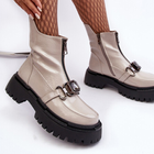 Жіночі зимові черевики високі S.Barski D&A MR870-94 39 Світло-сірі (5905677949667) - зображення 6