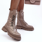 Жіночі зимові черевики високі S.Barski MR870-72 37 Темно-бежеві (5905677936797) - зображення 7