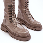 Жіночі зимові черевики високі S.Barski MR870-72 39 Темно-бежеві (5905677936810) - зображення 6