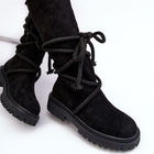 Жіночі зимові чоботи Tanive 39 Чорні (5905677934656) - зображення 6