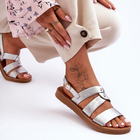 Жіночі сандалі Catalia 36 Сріблясті (5905677460827) - зображення 4