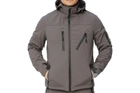 Костюм мужской Soft shel на флисе серый 60 демисезонный брюки куртка с капюшоном с вентиляционным клапаном под мышками ветро - водонепроницаемый - изображение 3
