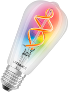Світлодіодна лампа Ledvance smart+ Wi-Fi Filament ST64 RGBW 4.5W E27 Dim (4058075609914) - зображення 3