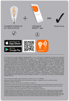 Світлодіодна лампа Ledvance smart+ Wi-Fi Filament ST64 RGBW 4.5W E27 Dim (4058075609914) - зображення 6