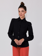 Koszula damska elegancka BeWear B277 S Czarna (5905563719541) - obraz 1