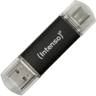 Pendrive Intenso Twist Line 128GB USB Type-A + USB Type-C Black (4034303031290) - obraz 1