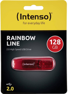 Pendrive Intenso Rainbow Line 128GB USB 2.0 Transparent-Red (4034303029976) - obraz 3