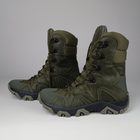 Зимові шкіряні берці Oksy Tactical на мембрані GORE-TEX черевики Olive розмір 45 - зображення 4