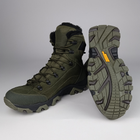 Зимові шкіряні полуберці на хутрі Oksy Tactical черевикі екохутро Olive розмір 44 - зображення 5