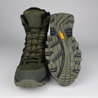 Зимние кожаные полуберцы на меху Oksy Tactical ботинки экомех Olive размер 42 - изображение 7