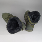 Зимние кожаные полуберцы на меху Oksy Tactical ботинки экомех Olive размер 45 - изображение 10