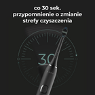 Електрична зубна щітка AENO DB4, 46000 обертів за хвилину, бездротова зарядка, чорна, 4 насадки - зображення 9