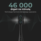Електрична зубна щітка AENO DB2S, 46000 обертів за хвилину, чорна, 3 насадки - зображення 8
