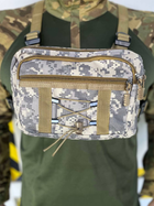 Тактична сумка нагрудна Tactical Bag Піксель - зображення 3